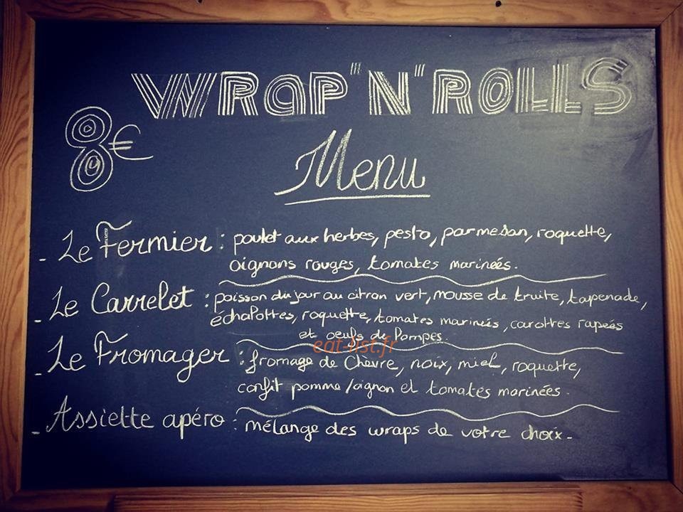 Wrap’n’rolls — carte page 1