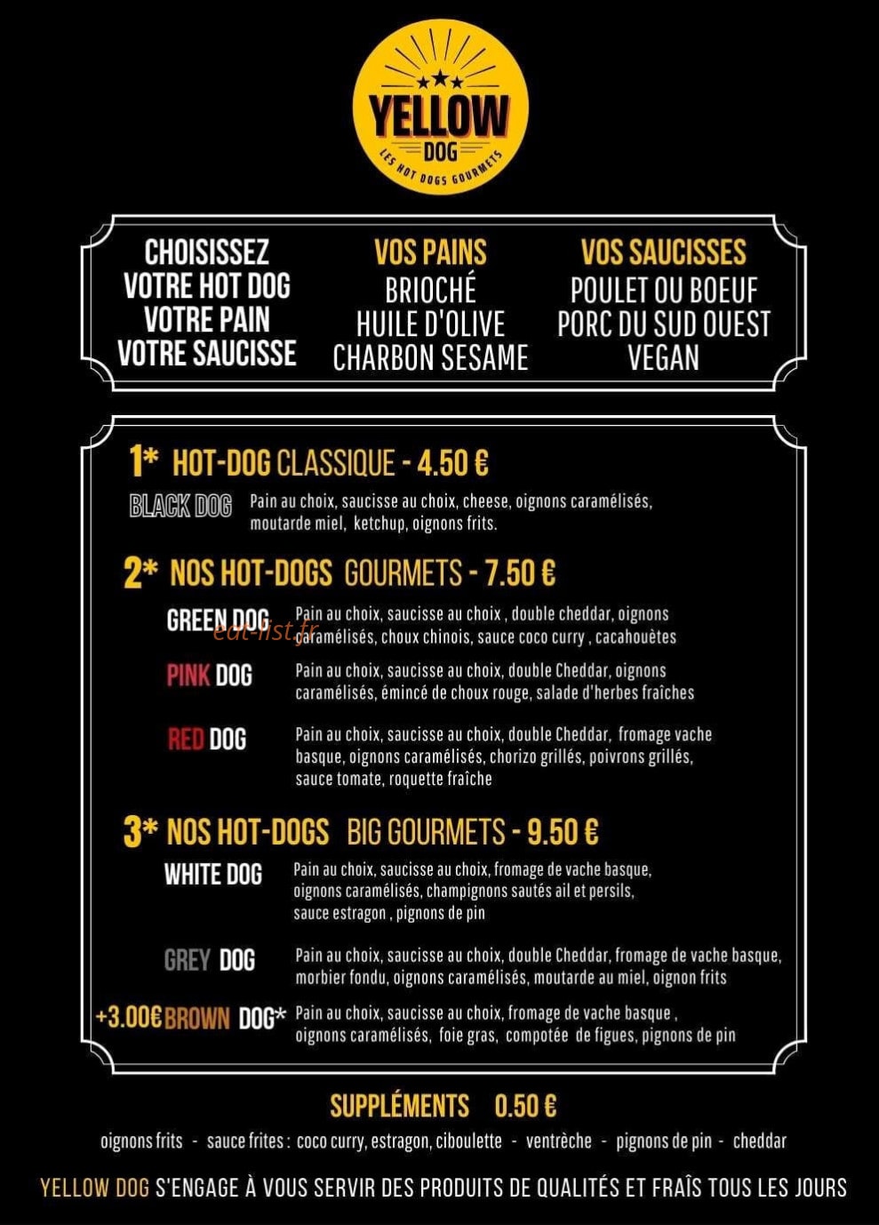 Yellow dog — carte page 1