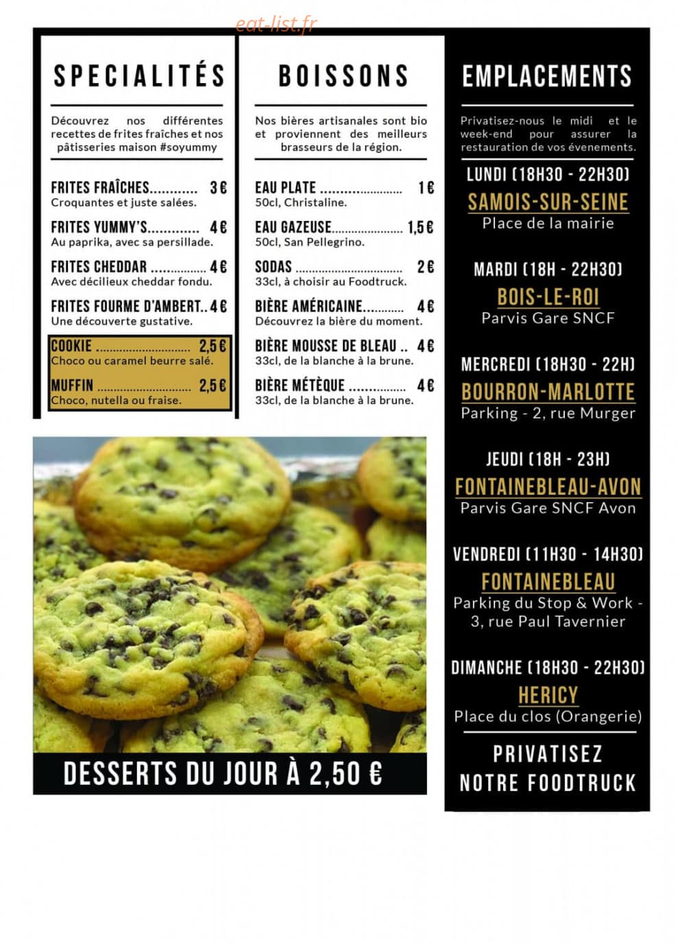 Yummy — carte page 2
