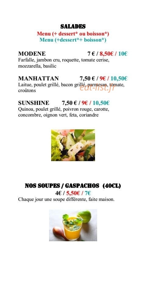 Zesto Food — carte page 2