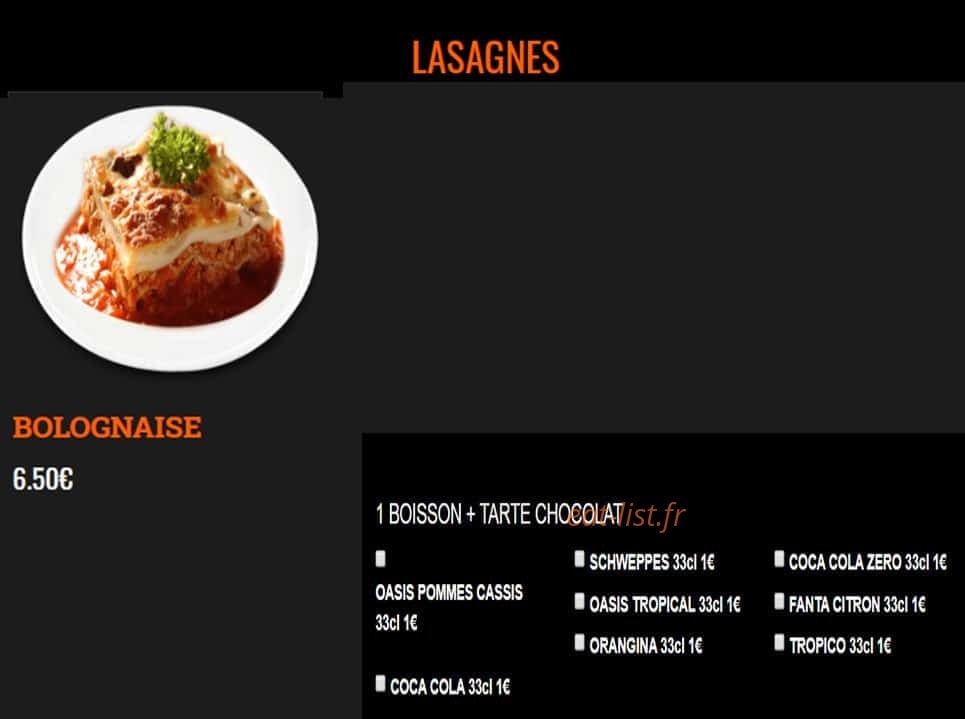 7 pizza — carte page 15