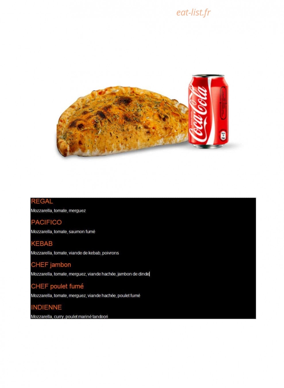 7 pizza — carte page 14