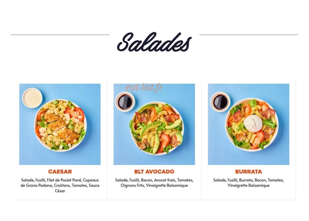 B Chef — carte page 4