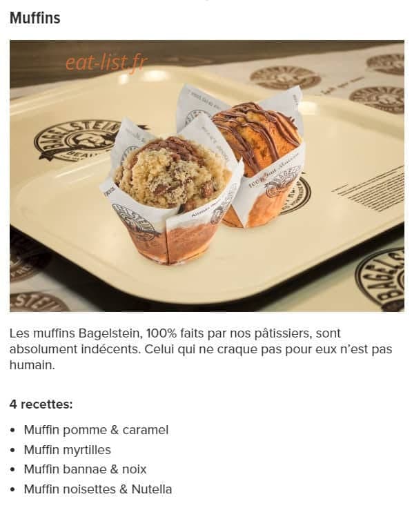 Bagelstein — carte page 22