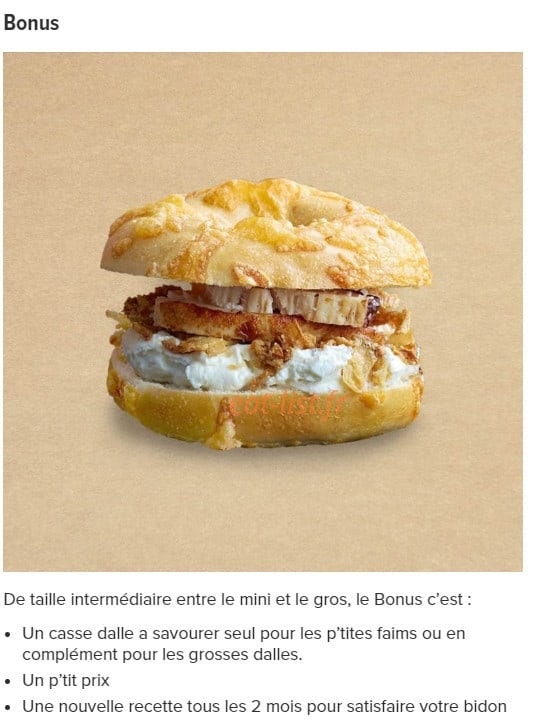 Bagelstein — carte page 16
