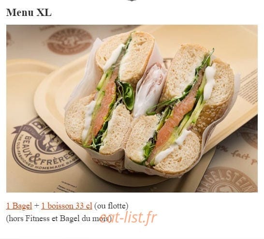 Bagelstein — carte page 43