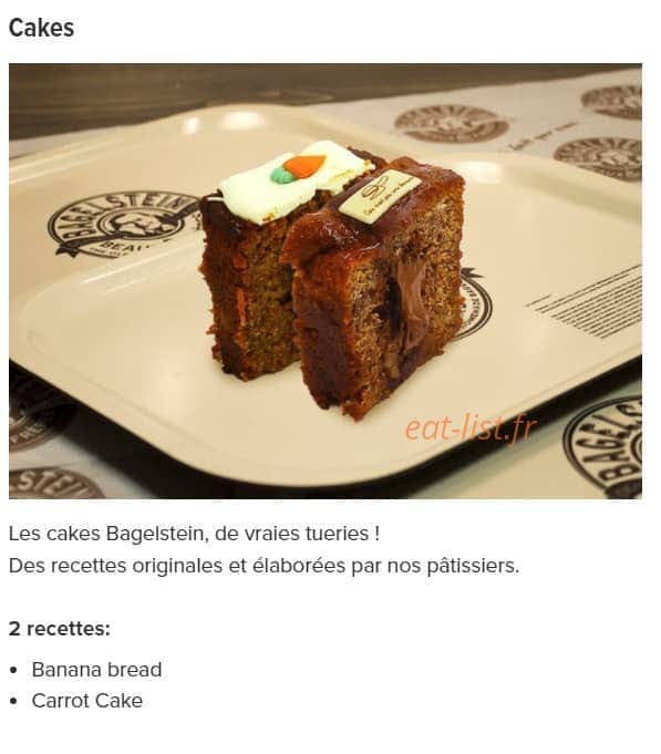 Bagelstein — carte page 25