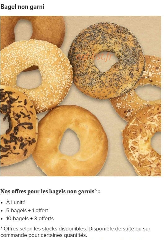 Bagelstein — carte page 17