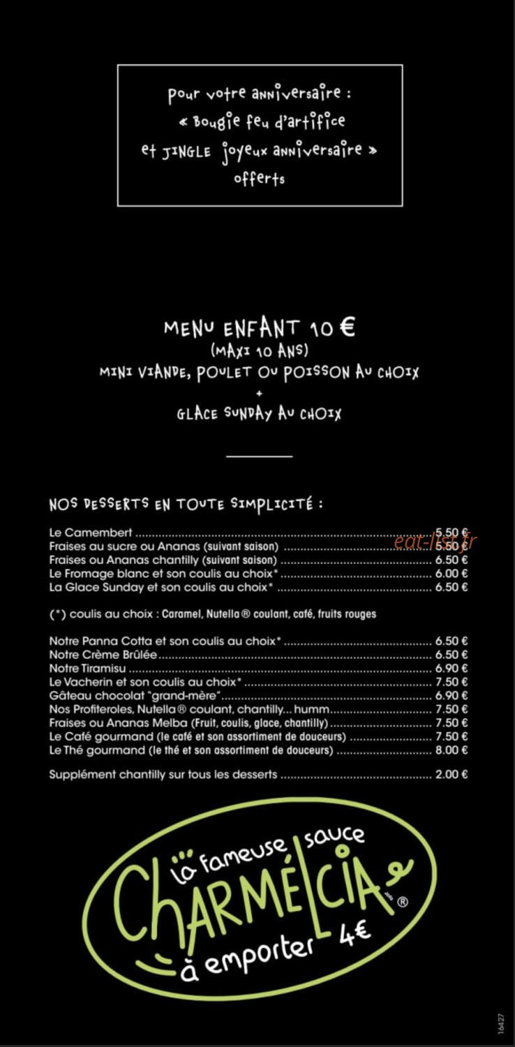 Bistro Régent — carte page 3