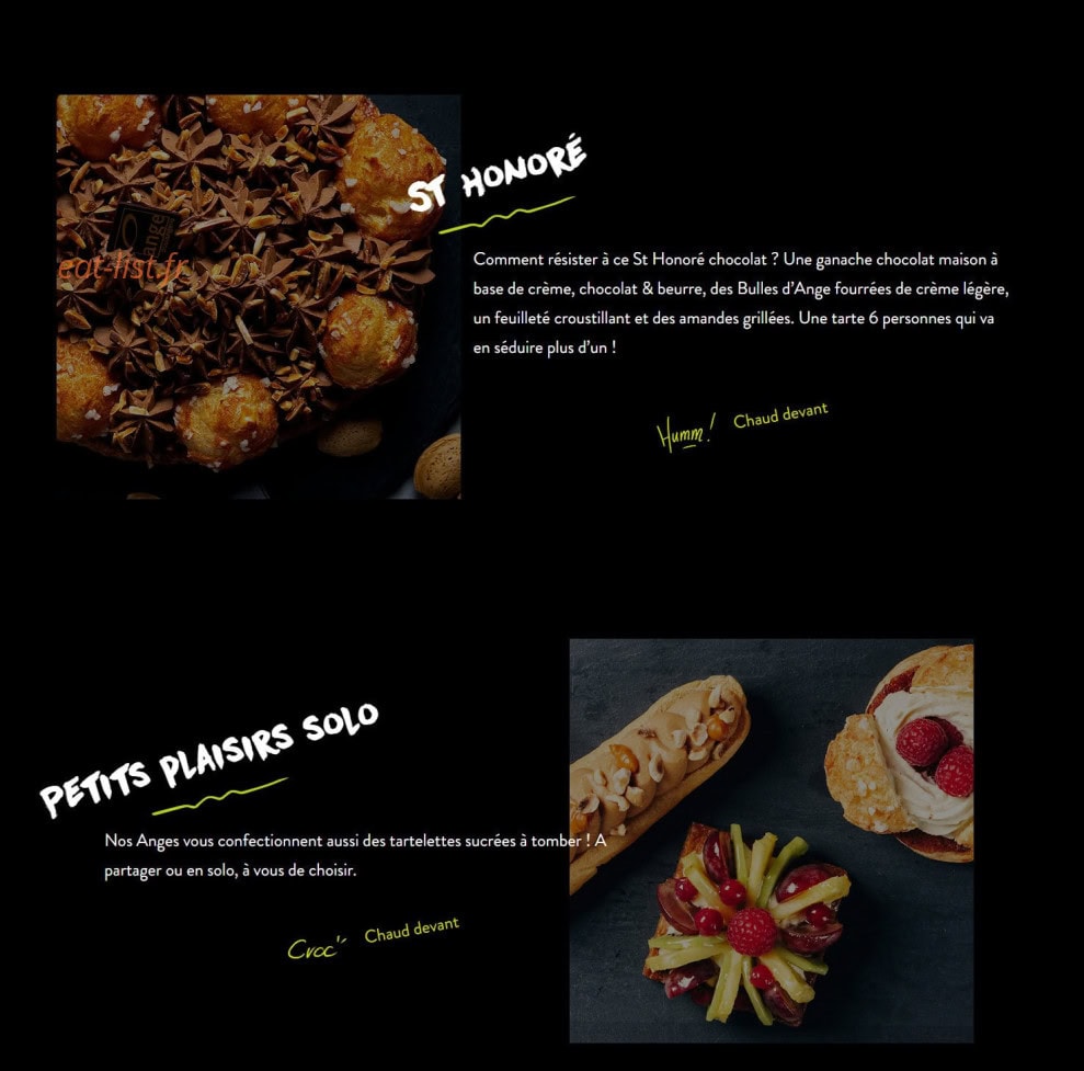 Ange boulangerie — carte page 12