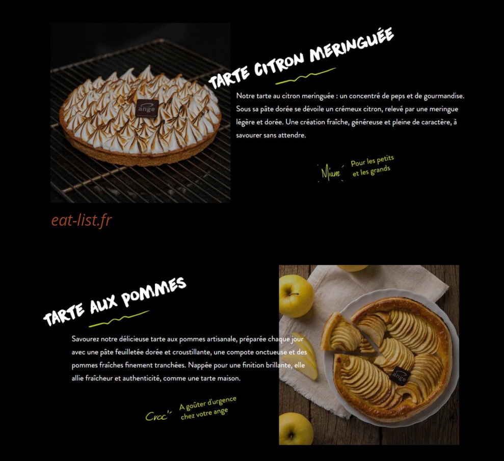 Ange boulangerie — carte page 11