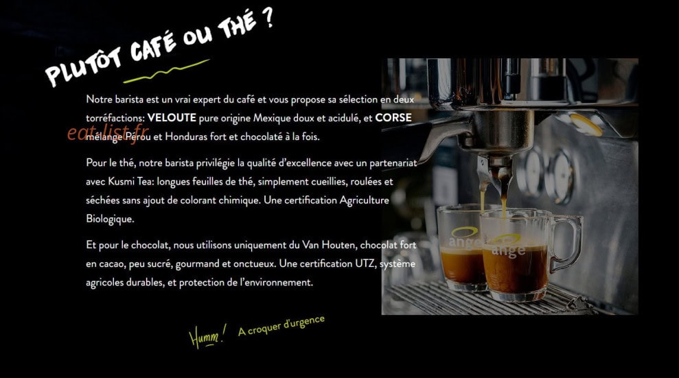 Ange boulangerie — carte page 21