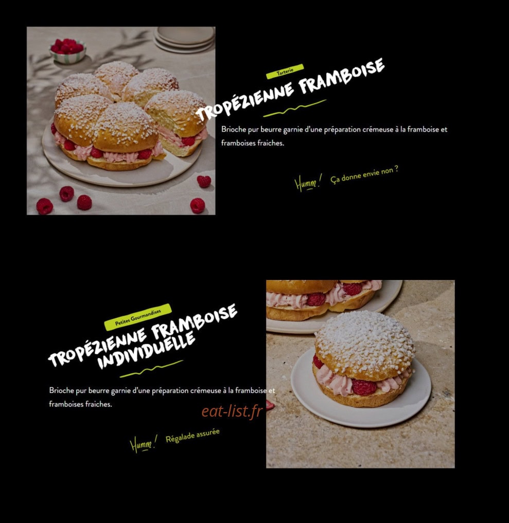 Ange boulangerie — carte page 2