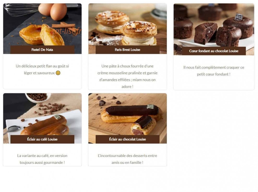 Boulangerie Louise — carte page 6