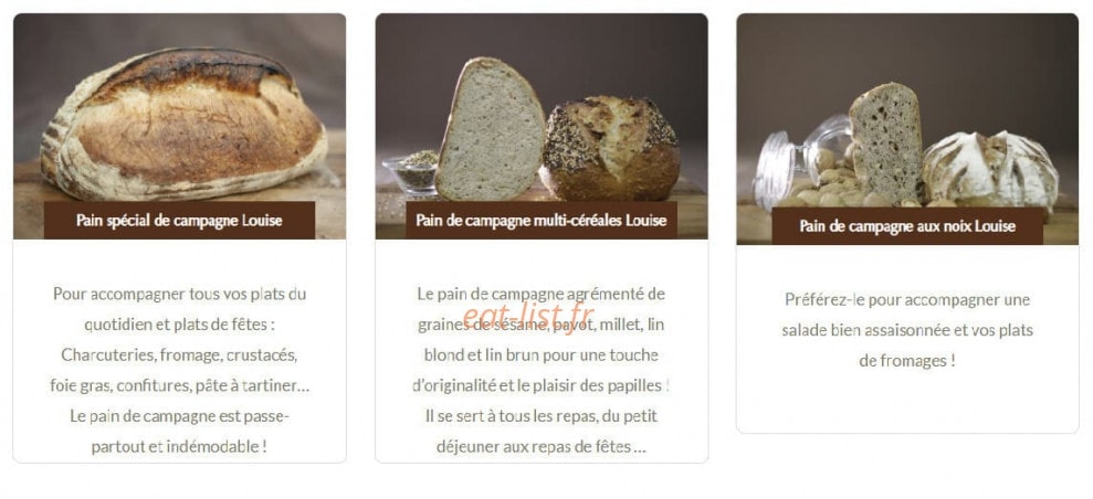 Boulangerie Louise — carte page 2