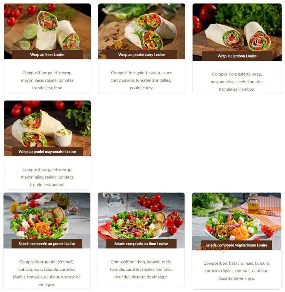 Boulangerie Louise — carte page 11