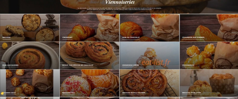 Boulangerie Marie Blachère — carte page 4