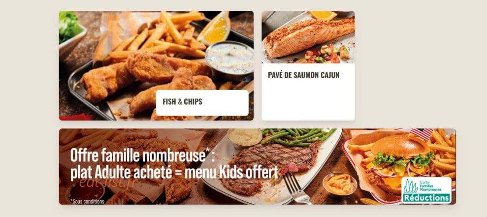 Buffalo Grill — carte page 14