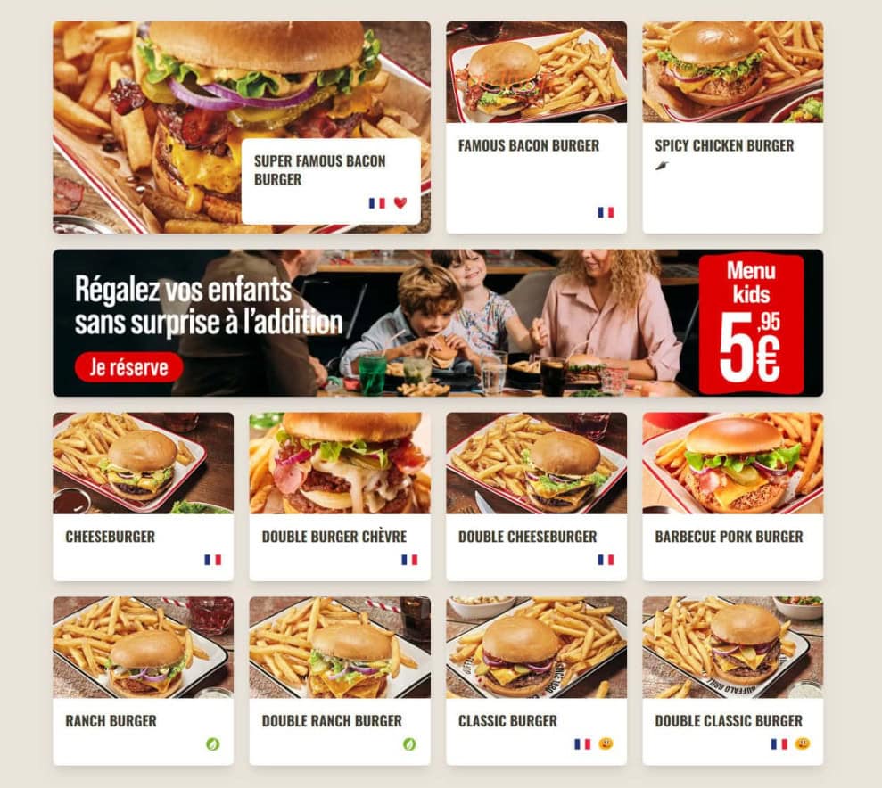 Buffalo Grill — carte page 9