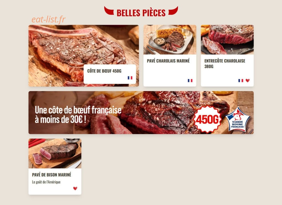 Buffalo Grill — carte page 5