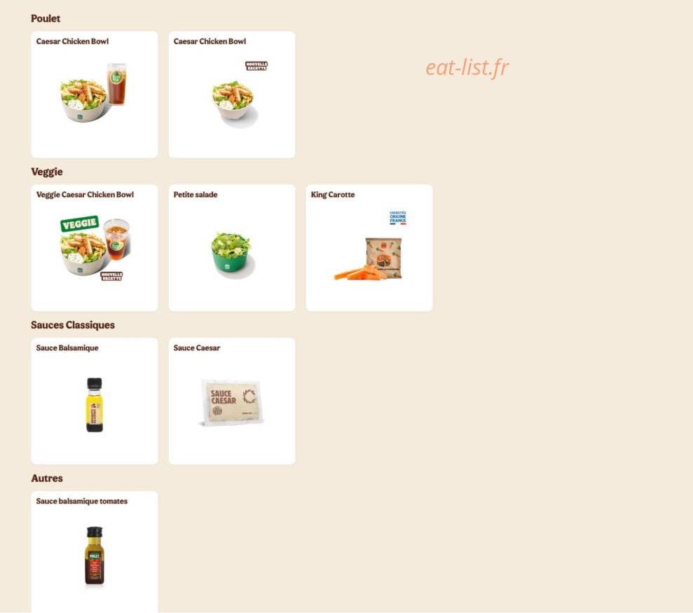 Burger King — carte page 9