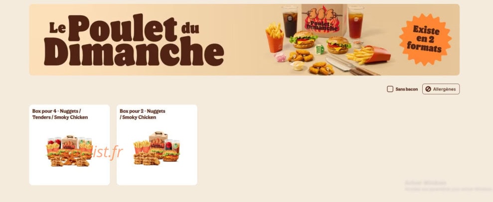 Burger King — carte page 12
