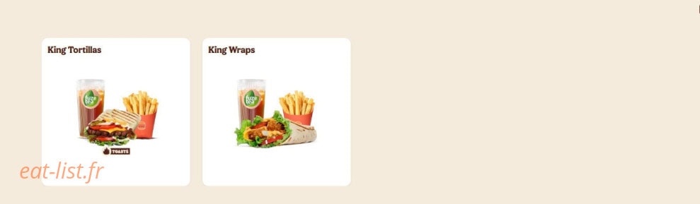 Burger King — carte page 6