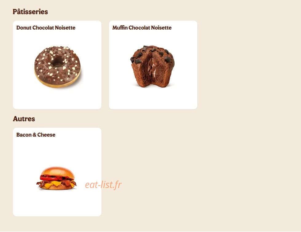 Burger King — carte page 11