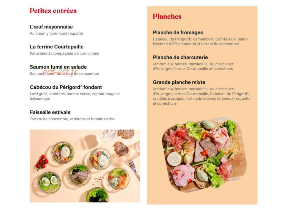 Courtepaille — carte page 2