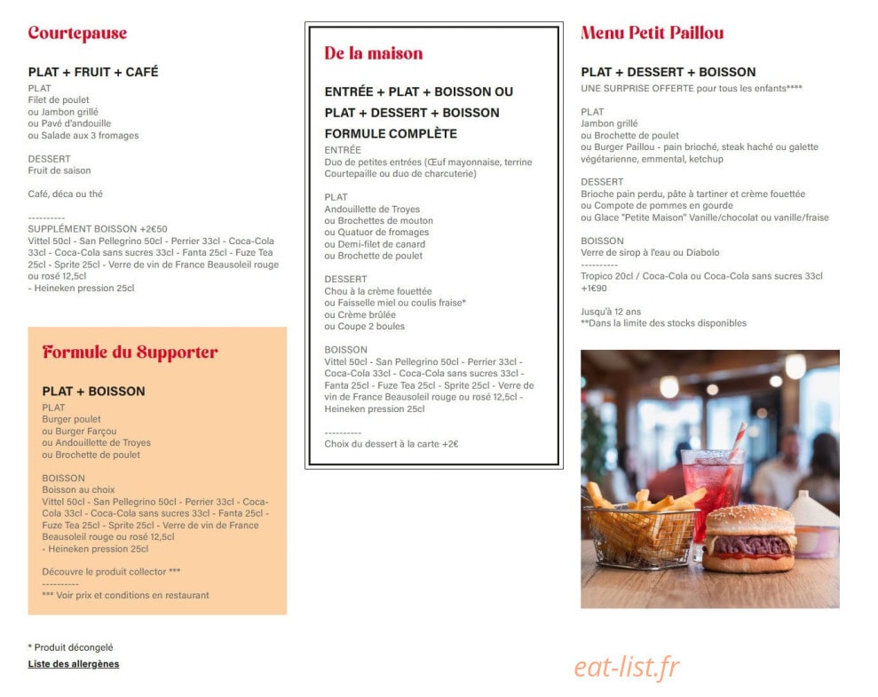 Courtepaille — carte page 7