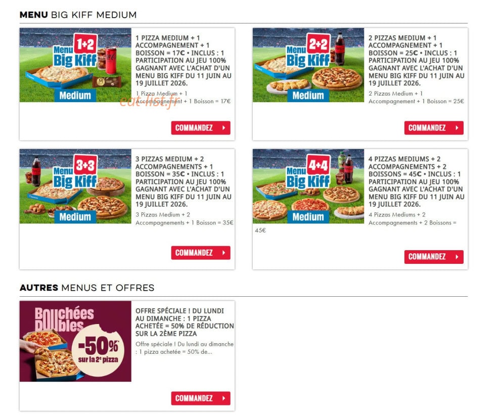 Domino's pizza — carte page 7