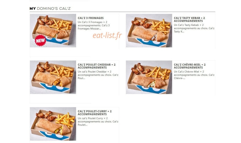 Domino's pizza — carte page 7