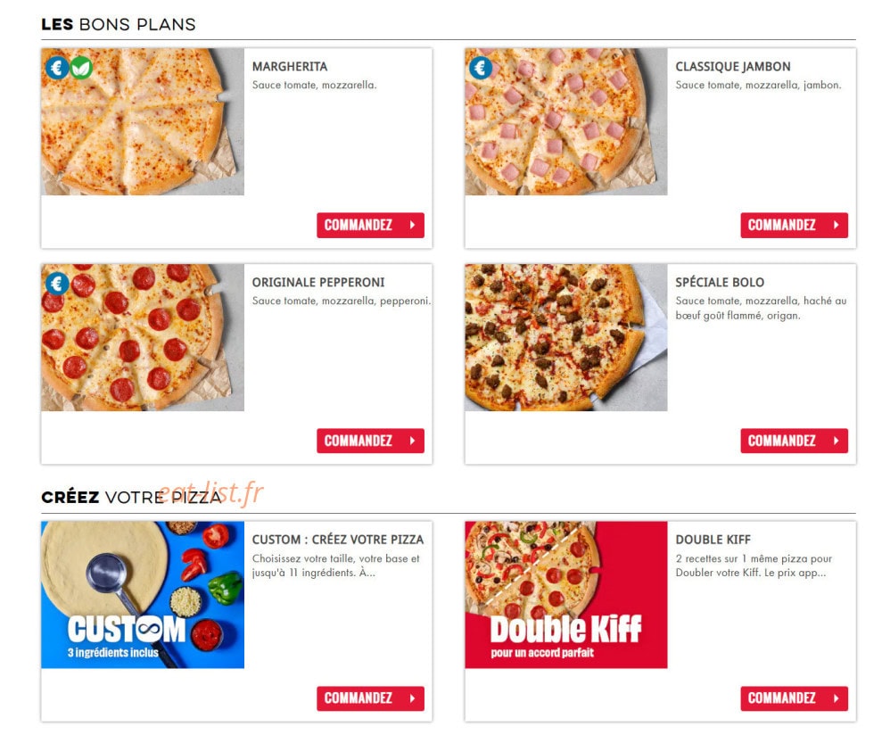 Domino's pizza — carte page 5