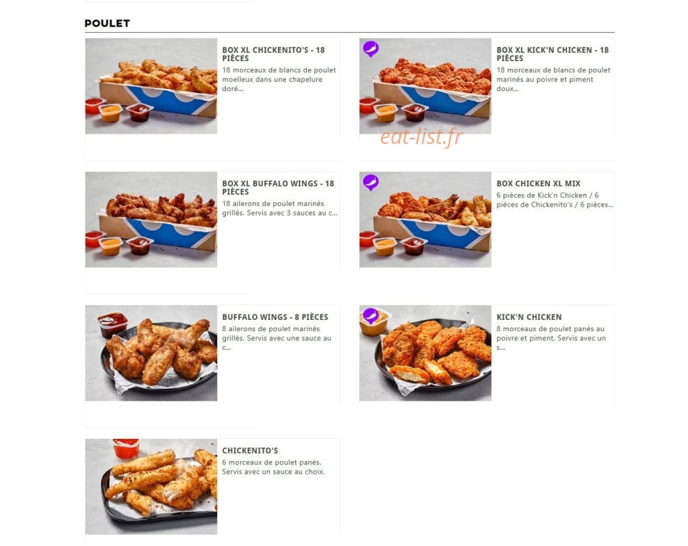 Domino's pizza — carte page 10