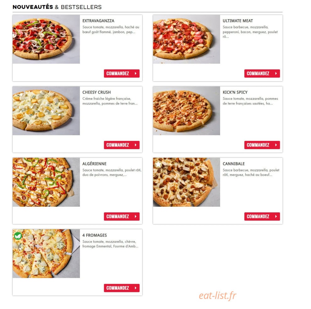 Domino's pizza — carte page 9