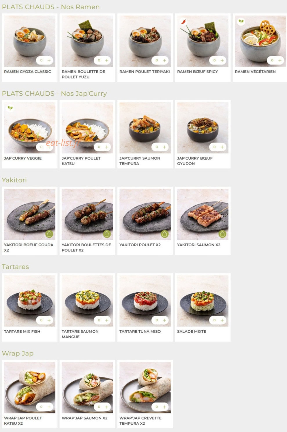 Eat Sushi — carte page 5