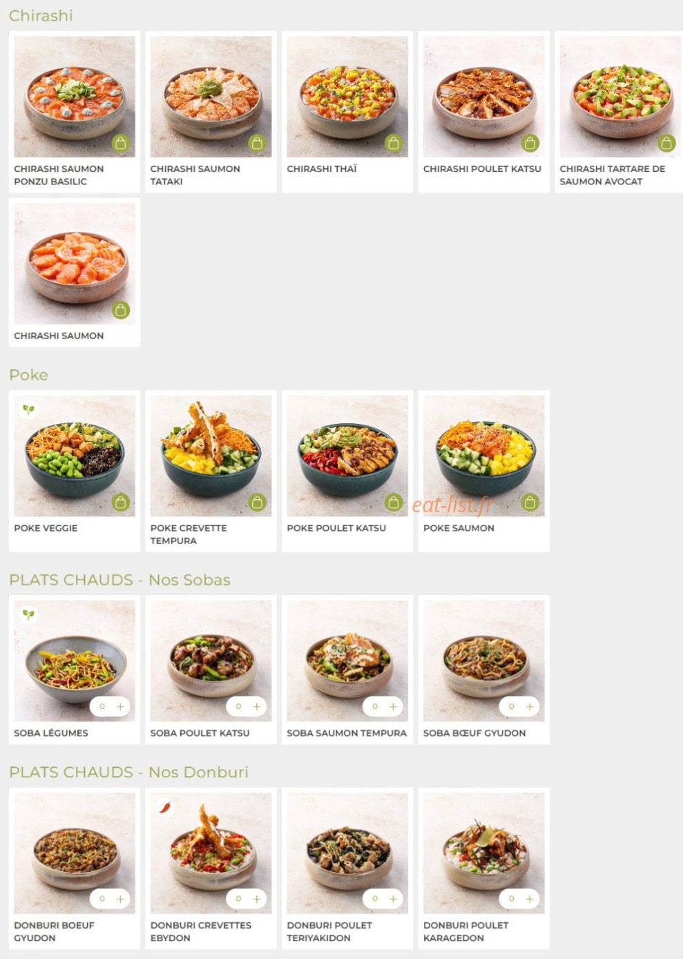 Eat Sushi — carte page 4