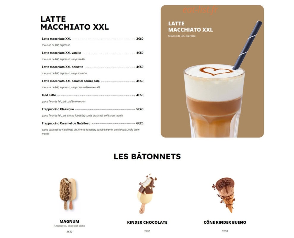 Flunch — carte page 13
