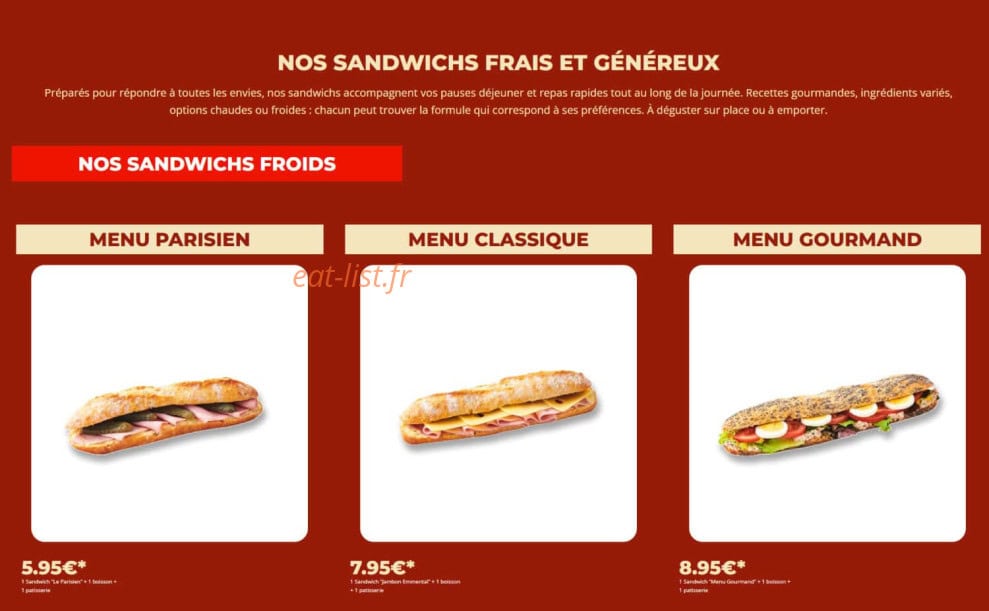 Flunch — carte page 6