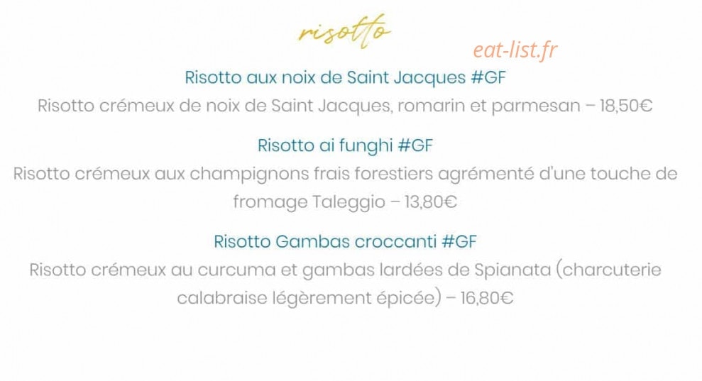 Il Ristorante — carte page 5