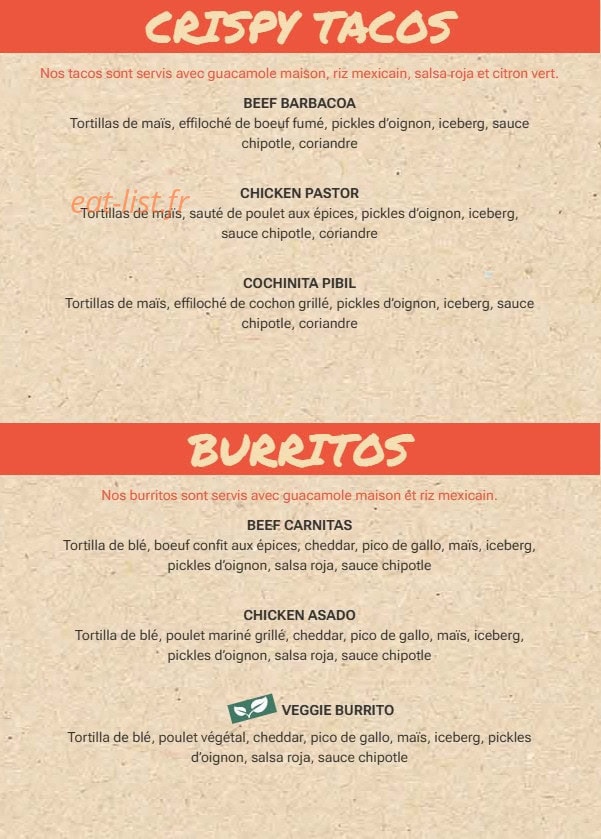 Indiana Café — carte page 4