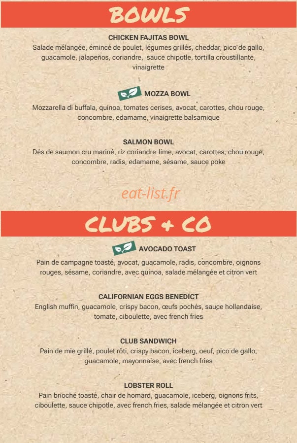 Indiana Café — carte page 2