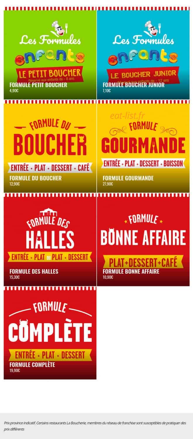 La Boucherie — carte page 20
