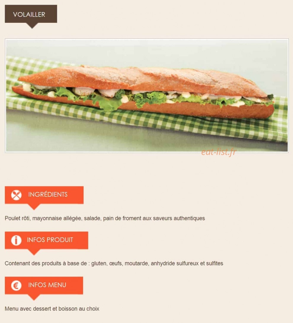 La Croissanterie — carte page 4