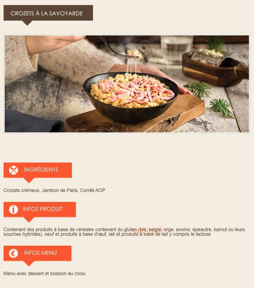 La Croissanterie — carte page 11
