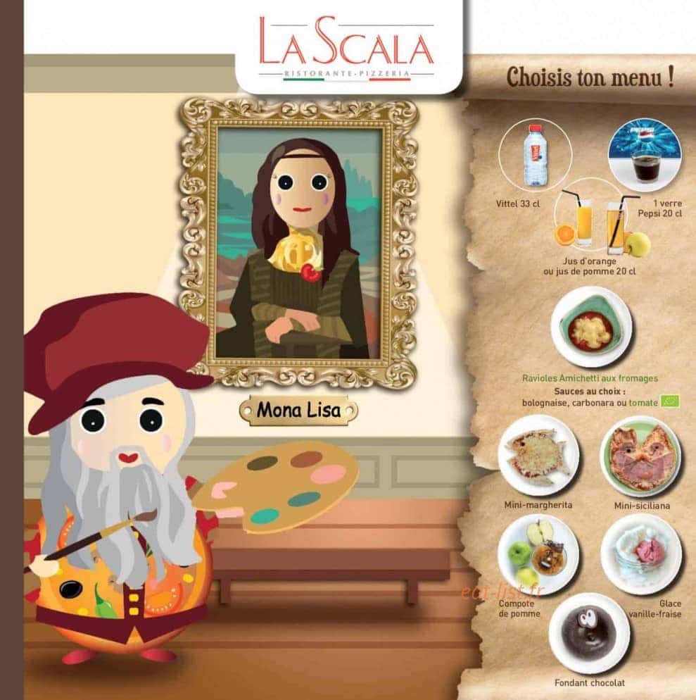 Menu La Scala - Menu bambino