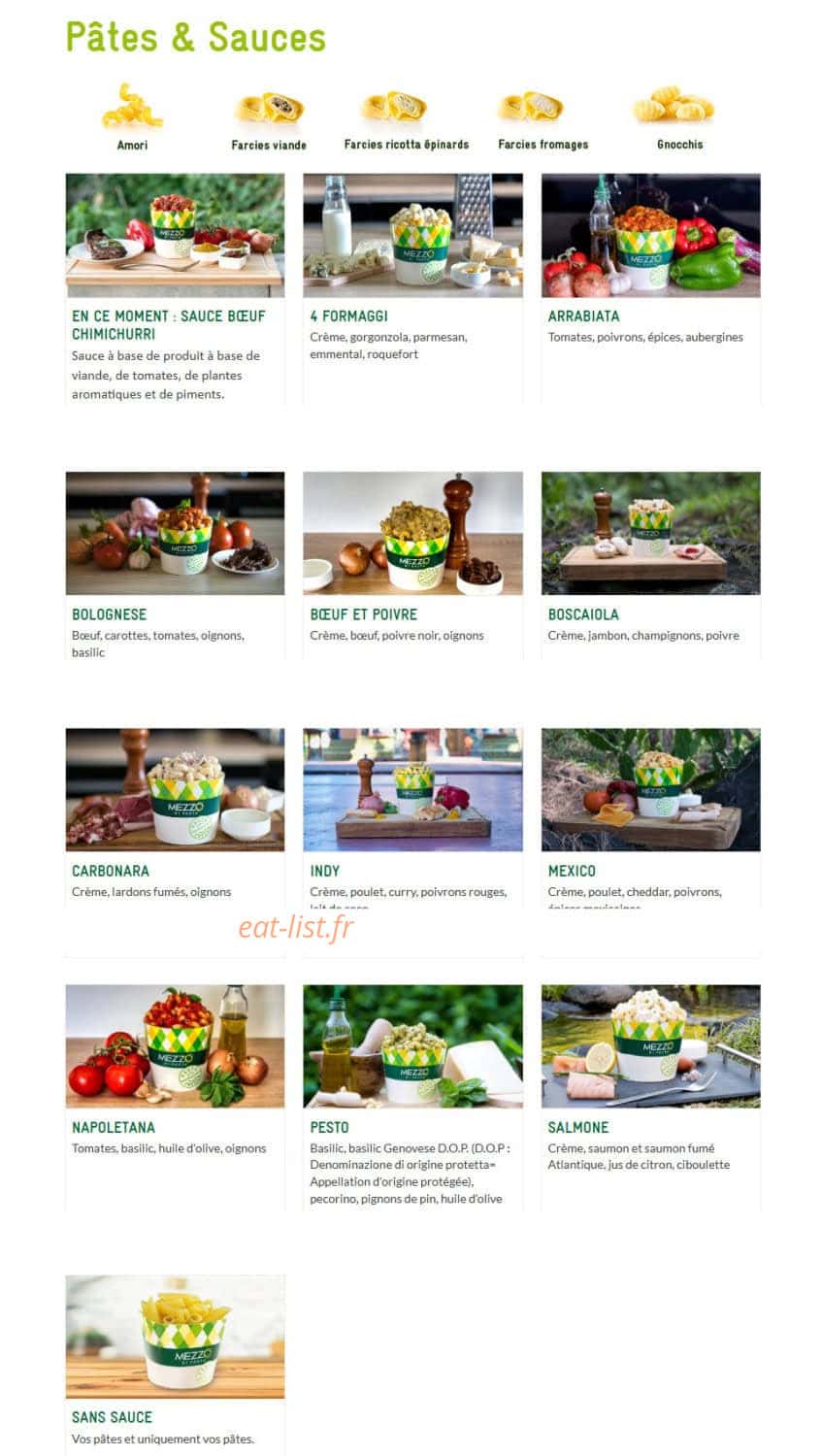 Mezzo Di Pasta — carte page 2