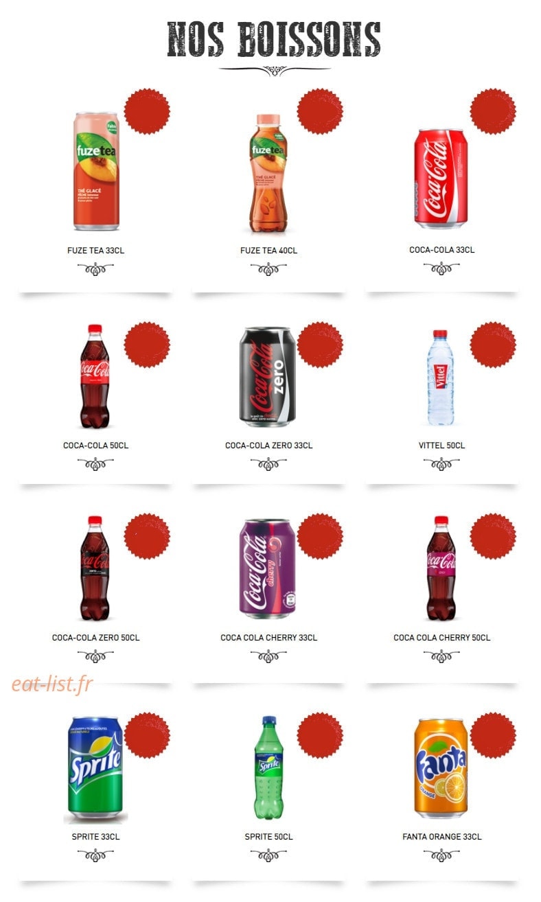 Mythic Burger — carte page 13
