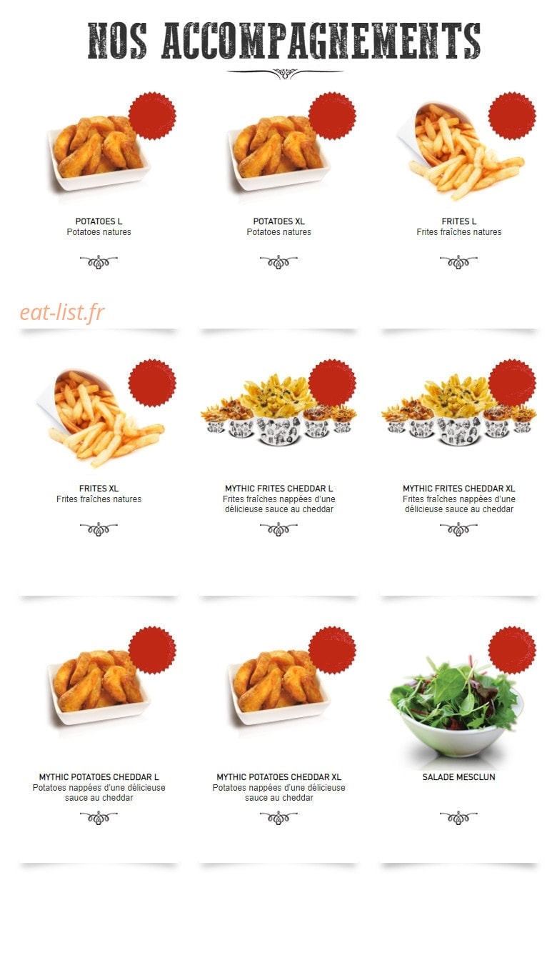 Mythic Burger — carte page 11