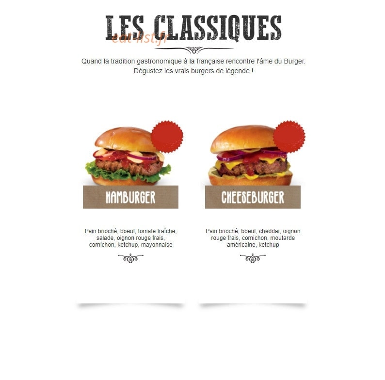Mythic Burger — carte page 7